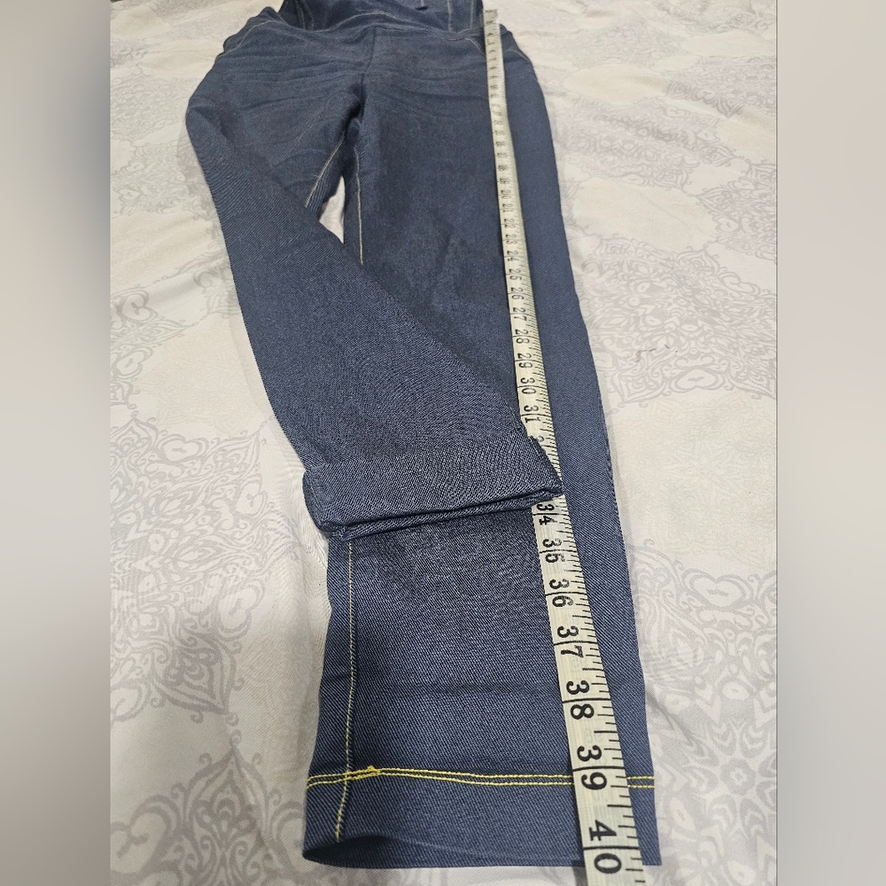 Unique Vintage Dark Denim Overalls - Picture 6 of 12